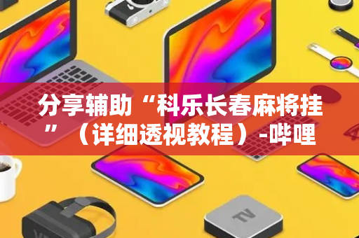 分享辅助“科乐长春麻将挂”（详细透视教程）-哔哩哔哩