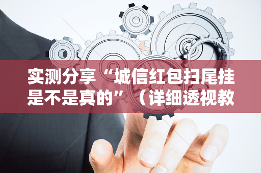 实测分享“城信红包扫尾挂是不是真的”（详细透视教程）-哔哩哔哩