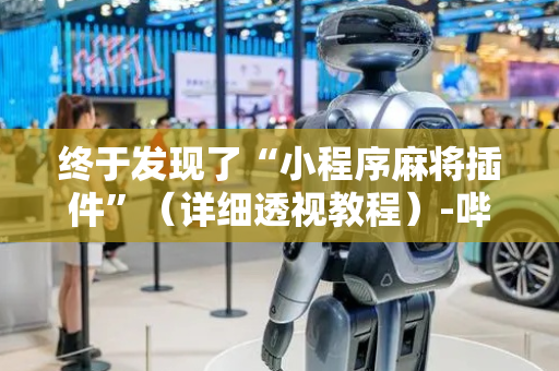 终于发现了“小程序麻将插件”（详细透视教程）-哔哩哔哩