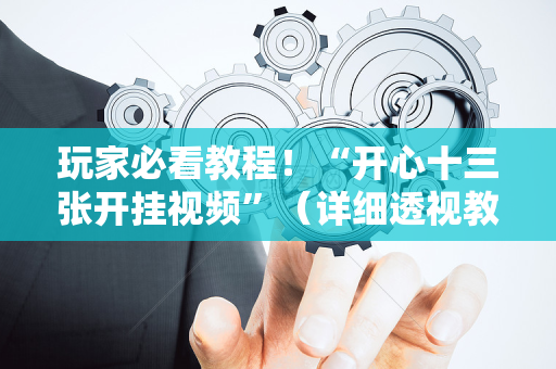 玩家必看教程！“开心十三张开挂视频”（详细透视教程）-哔哩哔哩