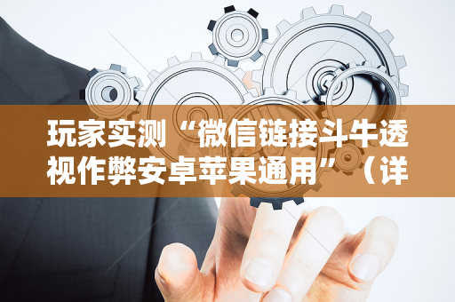 玩家实测“微信链接斗牛透视作弊安卓苹果通用”（详细透视教程）-哔哩哔哩