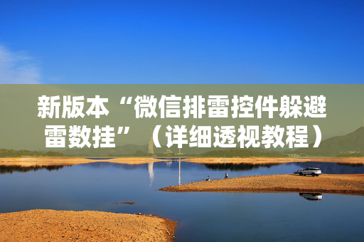 新版本“微信排雷控件躲避雷数挂”（详细透视教程）-哔哩哔哩