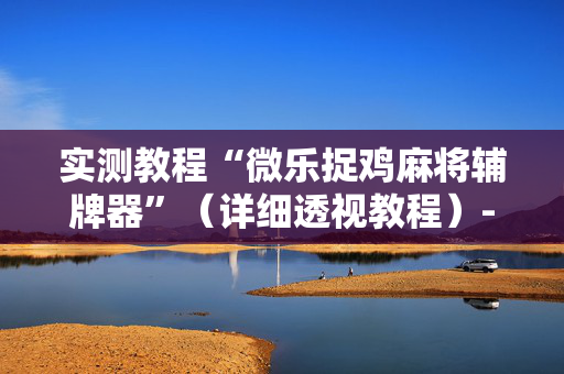 实测教程“微乐捉鸡麻将辅牌器”（详细透视教程）-哔哩哔哩