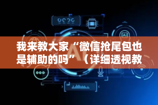 我来教大家“微信抢尾包也是辅助的吗”（详细透视教程）-哔哩哔哩