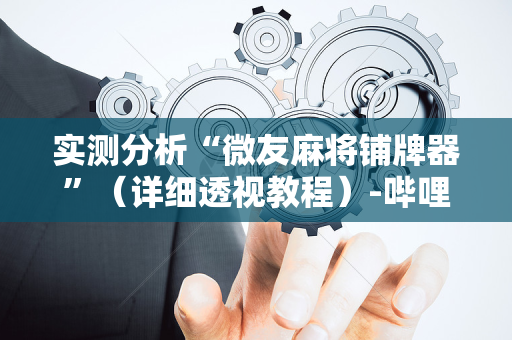 实测分析“微友麻将铺牌器”（详细透视教程）-哔哩哔哩