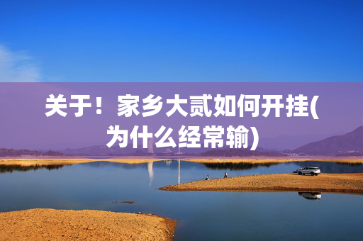 关于！家乡大贰如何开挂(为什么经常输)