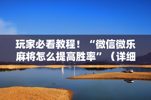 玩家必看教程！“微信微乐麻将怎么提高胜率”（详细辅助教程）-哔哩哔哩