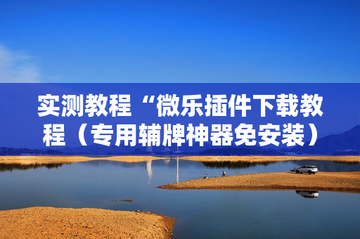实测教程“微乐插件下载教程（专用辅牌神器免安装）
