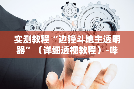 实测教程“边锋斗地主透明器”（详细透视教程）-哔哩哔哩