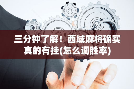 三分钟了解！西域麻将确实真的有挂(怎么调胜率)