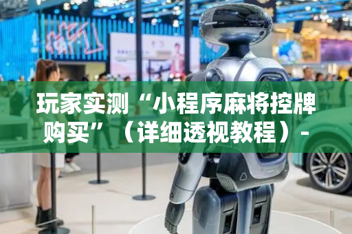 玩家实测“小程序麻将控牌购买”（详细透视教程）-哔哩哔哩