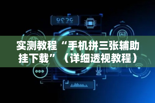 实测教程“手机拼三张辅助挂下载”（详细透视教程）-哔哩哔哩