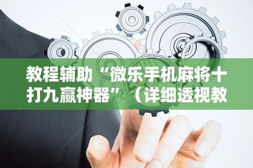 教程辅助“微乐手机麻将十打九赢神器”（详细透视教程）-哔哩哔哩