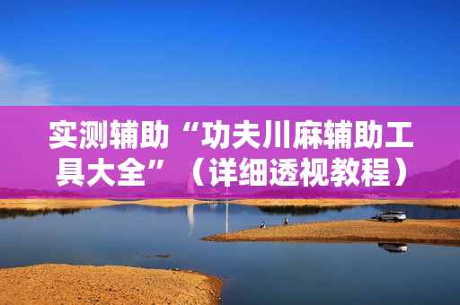 实测辅助“功夫川麻辅助工具大全”（详细透视教程）-哔哩哔哩