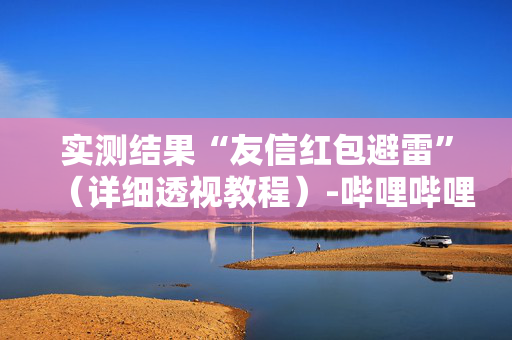 实测结果“友信红包避雷”（详细透视教程）-哔哩哔哩