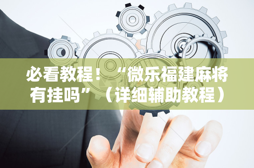 必看教程！“微乐福建麻将有挂吗”（详细辅助教程）-哔哩哔哩