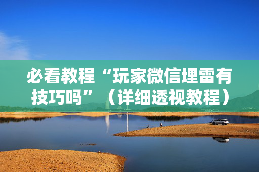 必看教程“玩家微信埋雷有技巧吗”（详细透视教程）-哔哩哔哩