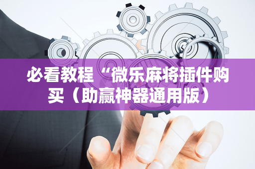 必看教程“微乐麻将插件购买（助赢神器通用版）
