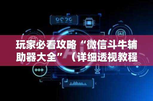 玩家必看攻略“微信斗牛辅助器大全”（详细透视教程）-哔哩哔哩