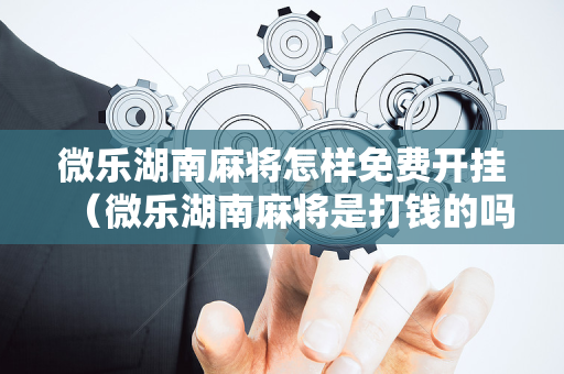 微乐湖南麻将怎样免费开挂（微乐湖南麻将是打钱的吗）