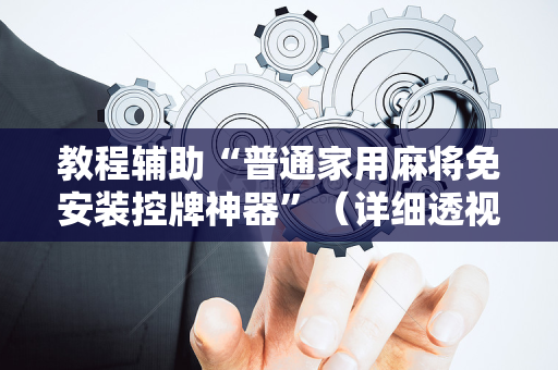 教程辅助“普通家用麻将免安装控牌神器”（详细透视教程）-哔哩哔哩