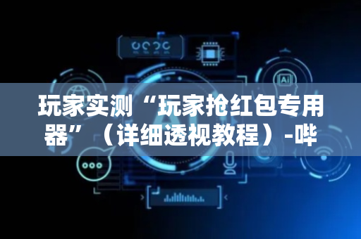 玩家实测“玩家抢红包专用器”（详细透视教程）-哔哩哔哩