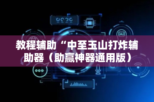 教程辅助“中至玉山打炸辅助器（助赢神器通用版）