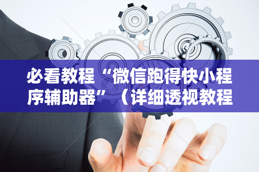 必看教程“微信跑得快小程序辅助器”（详细透视教程）-哔哩哔哩