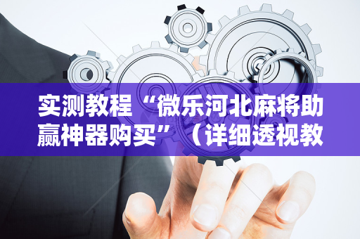 实测教程“微乐河北麻将助赢神器购买”（详细透视教程）-哔哩哔哩