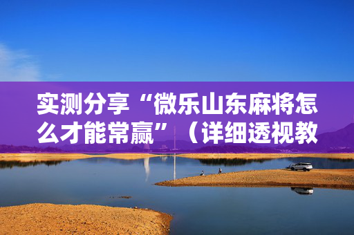 实测分享“微乐山东麻将怎么才能常赢”（详细透视教程）-哔哩哔哩