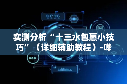 实测分析“十三水包赢小技巧”（详细辅助教程）-哔哩哔哩