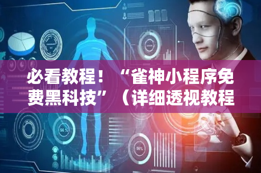 必看教程！“雀神小程序免费黑科技”（详细透视教程）-哔哩哔哩