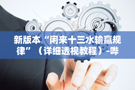 新版本“闲来十三水输赢规律”（详细透视教程）-哔哩哔哩