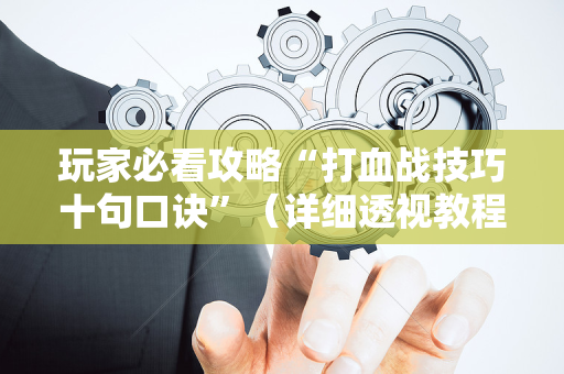 玩家必看攻略“打血战技巧十句口诀”（详细透视教程）-哔哩哔哩