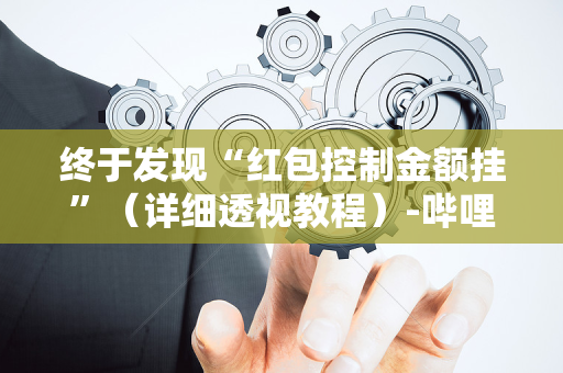终于发现“红包控制金额挂”（详细透视教程）-哔哩哔哩