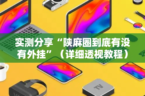 实测分享“陕麻圈到底有没有外挂”（详细透视教程）-哔哩哔哩