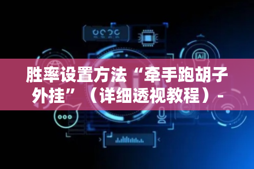 胜率设置方法“牵手跑胡子外挂”（详细透视教程）-哔哩哔哩