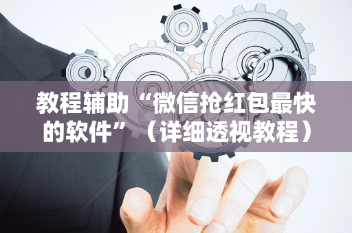 教程辅助“微信抢红包最快的软件”（详细透视教程）-哔哩哔哩