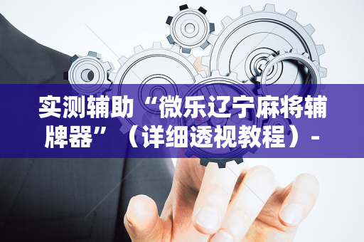 实测辅助“微乐辽宁麻将辅牌器”（详细透视教程）-哔哩哔哩