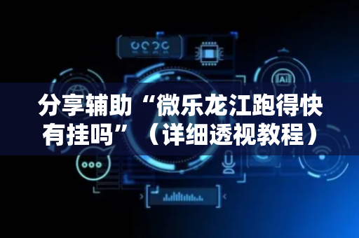 分享辅助“微乐龙江跑得快有挂吗”（详细透视教程）-哔哩哔哩