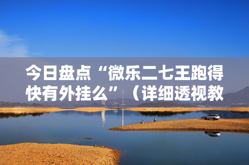 今日盘点“微乐二七王跑得快有外挂么”（详细透视教程）-哔哩哔哩