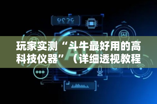 玩家实测“斗牛最好用的高科技仪器”（详细透视教程）-哔哩哔哩