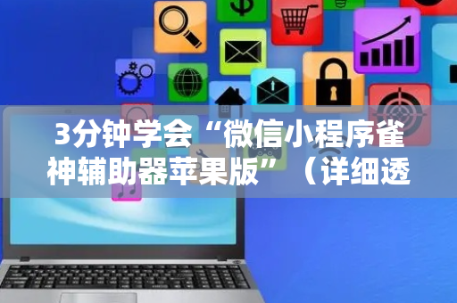 3分钟学会“微信小程序雀神辅助器苹果版”（详细透视教程）-哔哩哔哩