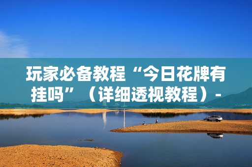 玩家必备教程“今日花牌有挂吗”（详细透视教程）-哔哩哔哩