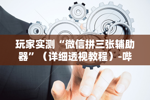 玩家实测“微信拼三张辅助器”（详细透视教程）-哔哩哔哩