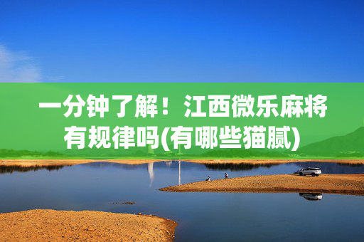 一分钟了解！江西微乐麻将有规律吗(有哪些猫腻)