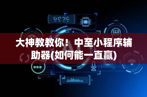 大神教教你！中至小程序辅助器(如何能一直赢)