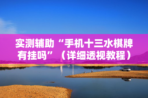 实测辅助“手机十三水棋牌有挂吗”（详细透视教程）-哔哩哔哩