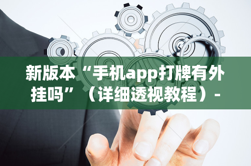 新版本“手机app打牌有外挂吗”（详细透视教程）-哔哩哔哩