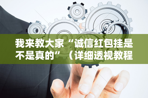 我来教大家“诚信红包挂是不是真的”（详细透视教程）-哔哩哔哩